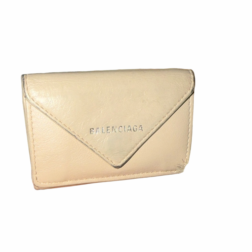 Balenciaga Envelope Card Case — Coin purse Taupe Leather